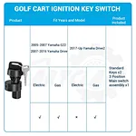 golf cart ignition switch with key